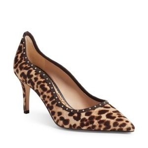SAM EDELMAN TIANA LEOPARD PRINT FUR HEELS SZ 6 EUC $140